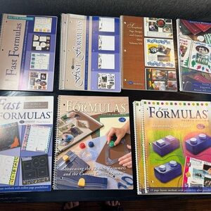 Creative Memories Book Lot of 7 Fast Formula Scrapbook Page Layouts Design Ideas